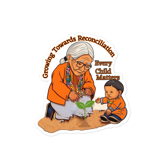 Every Child Matters Sticker | Growing Towards Reconciliation | Native American Art