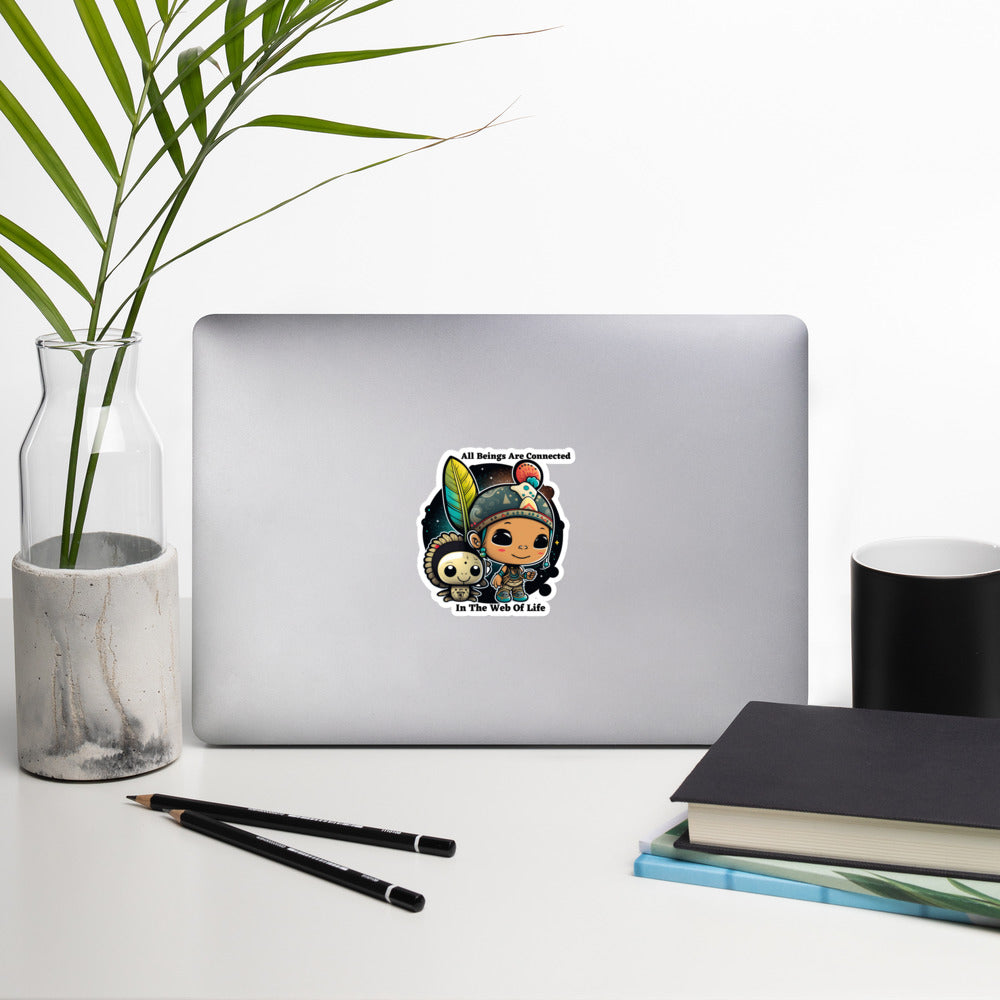 Alien Sticker | All Beings Are Connected | Native American Art
