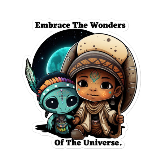 Alien Sticker | Embrace The Wonders Of The Universe | Native American Art