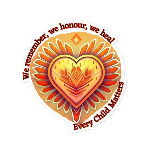 Every Child Matter Sticker | We Heal | Native American Art